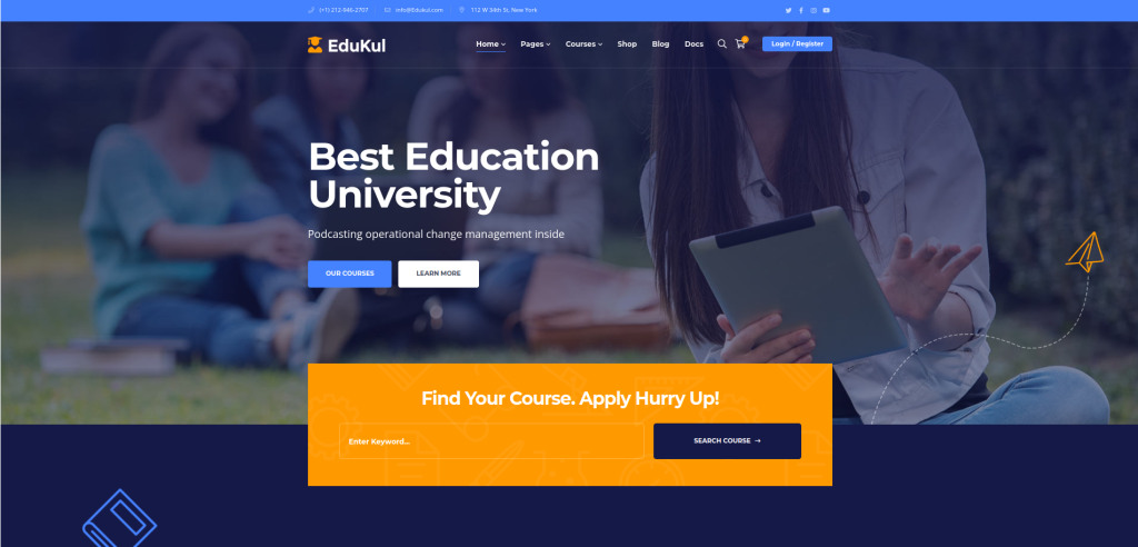 Tema WordPress Kursus Online Terbaik Edukul
