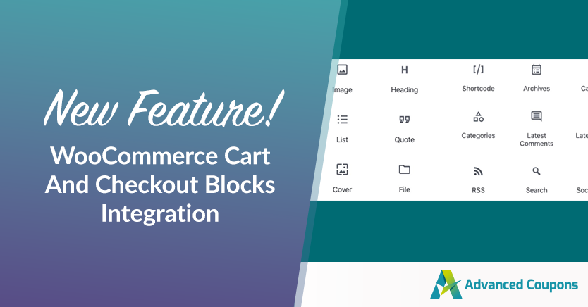 WooCommerce-Cart-And-Checkout-Blocks-Integration - 高度なクーポン WooCommerce Cart And Checkout Blocks Integration
