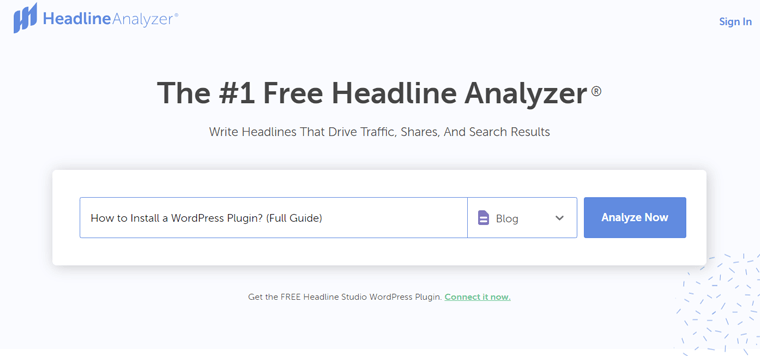 CoSchedule Headline Analyzer - Cum se scrie o schiță a postării de blog?