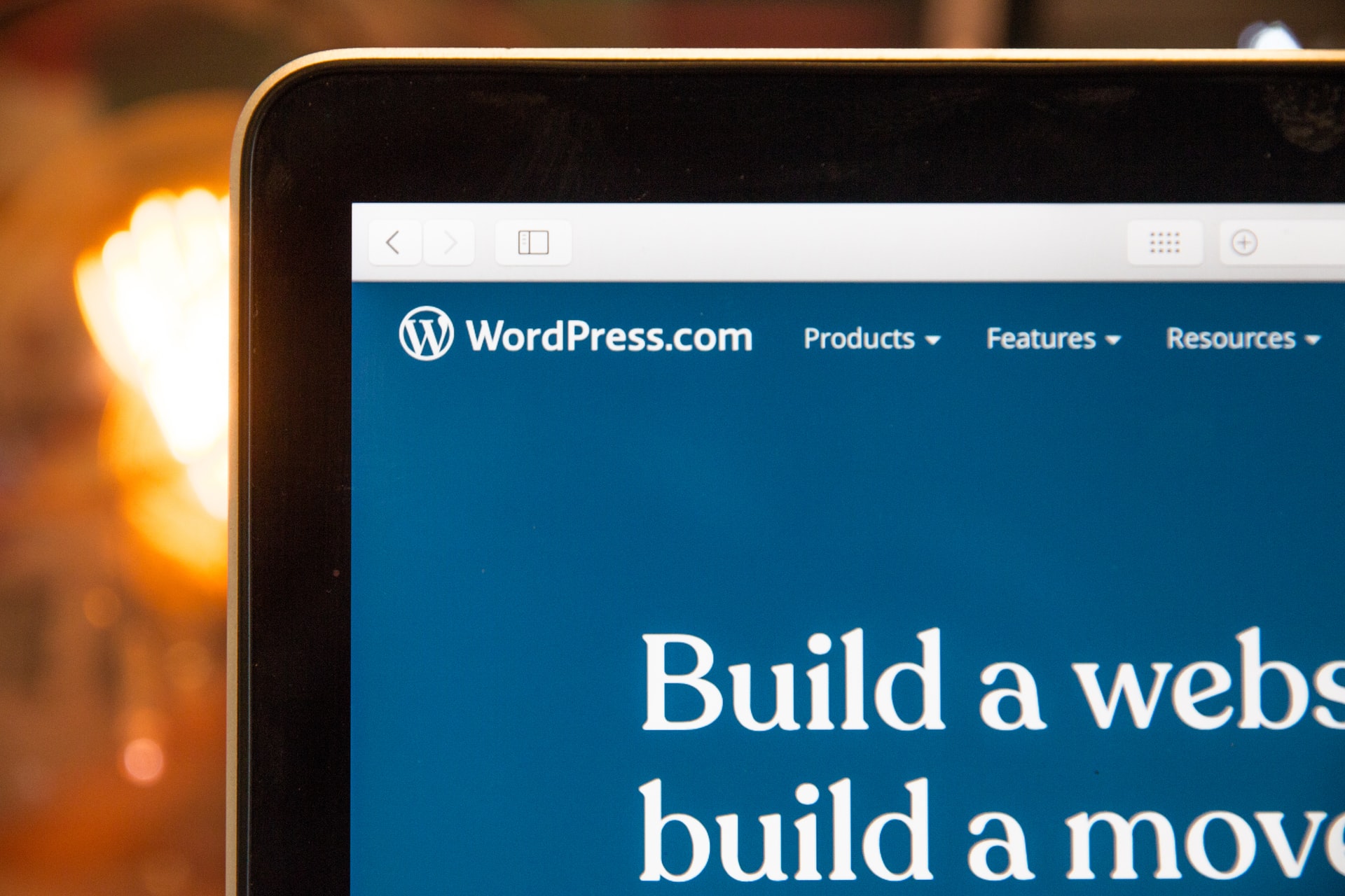 WordPress aberto no navegador