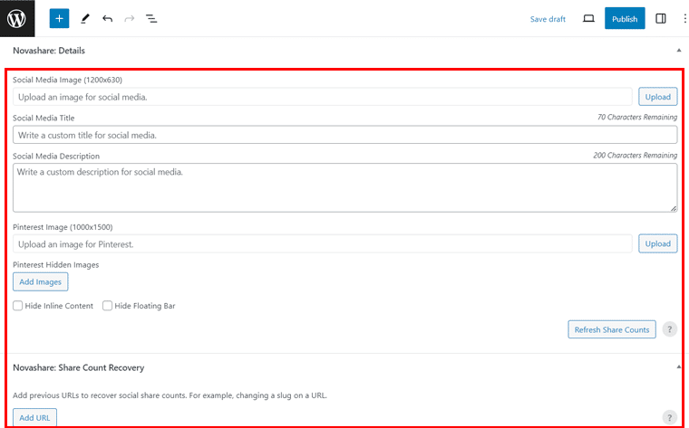 Edit Metadata Media Sosial Melalui Kotak Editor Novashare