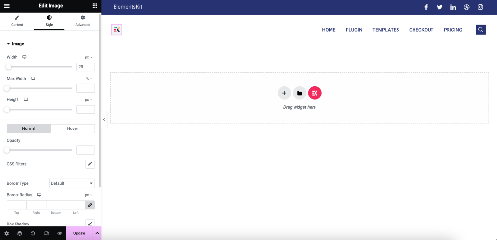 Edite o cabeçalho do seu site WP usando ElementsKit