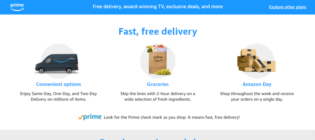 Amazon-prime-delivery - Coupons avancés Free shipping example