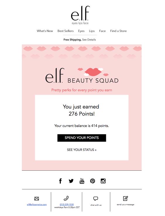 dotdigital-email-elf - Coupons avancés Loyalty program example