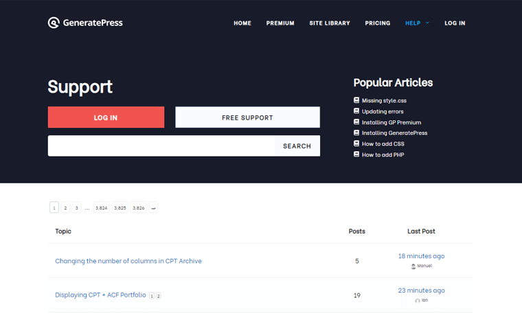 generatepress-dukungan