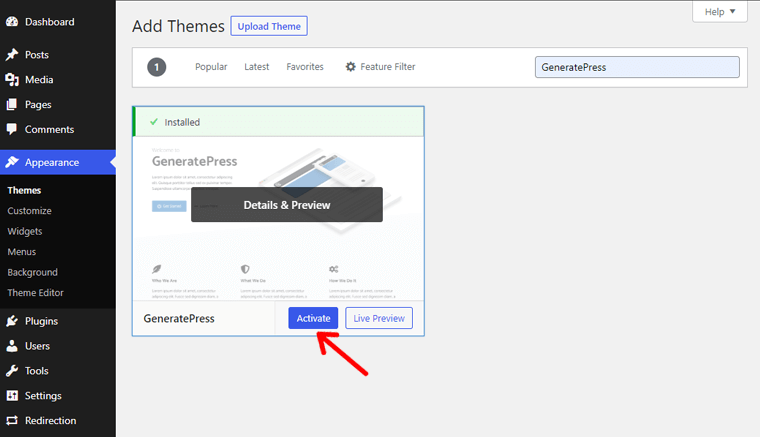 aktivasi-hasil-tekan-tema