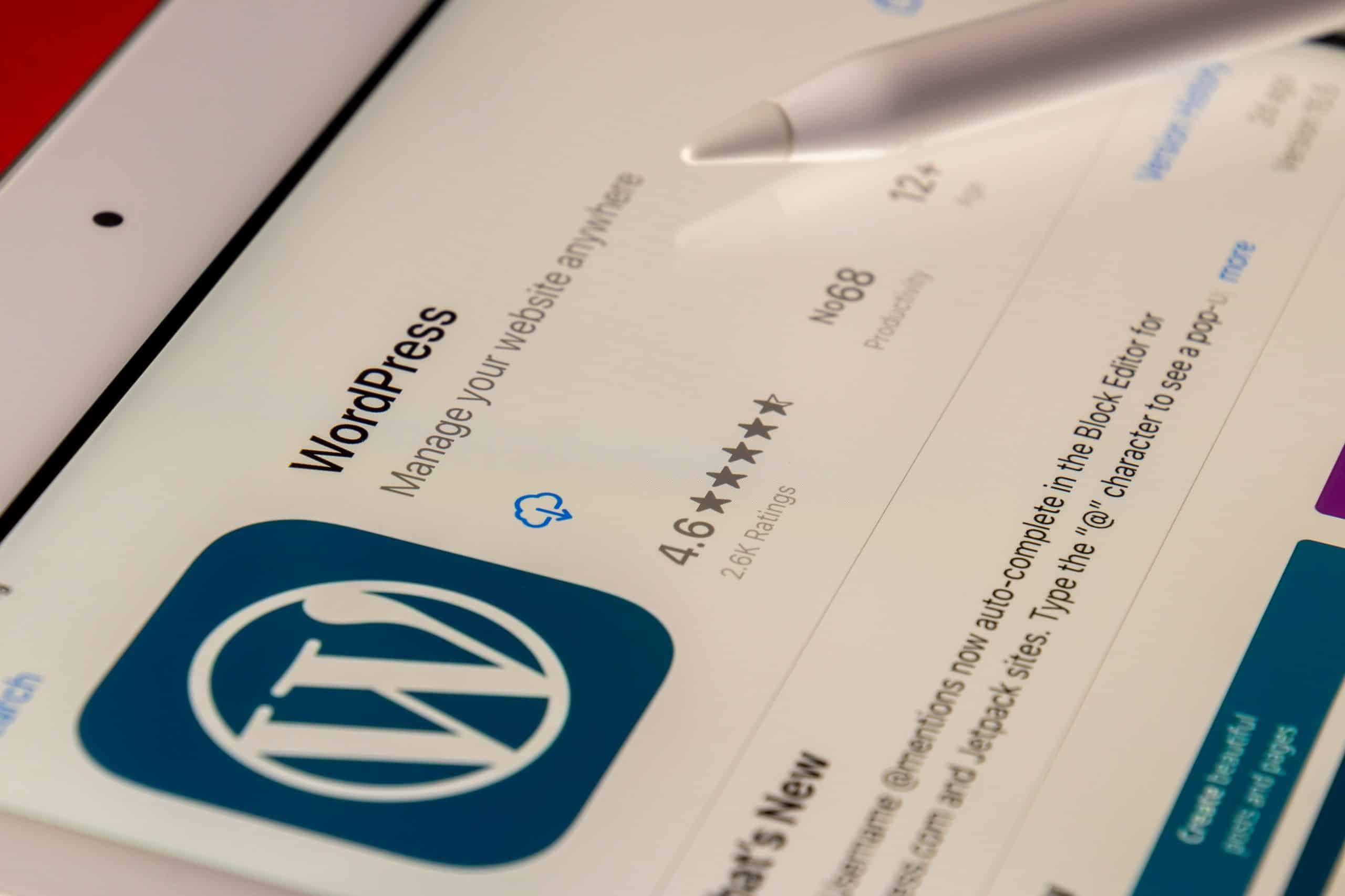 applicazione wordpress