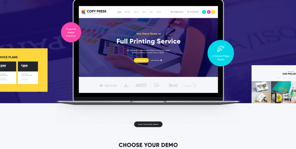 CopyPress Grafik Tasarım WordPress Temaları