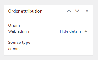 Informasi atribusi pesanan di WooCommerce