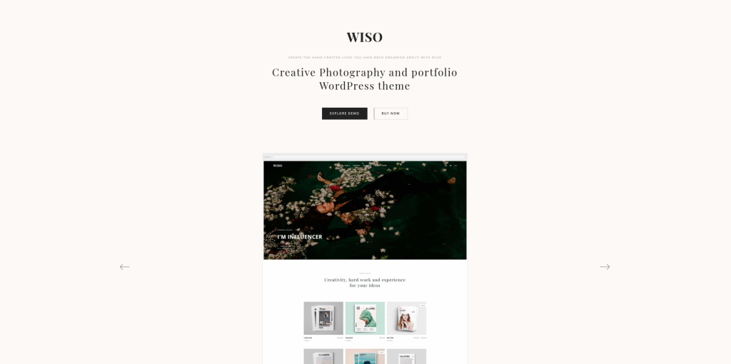 Cele mai bune teme WordPress pentru galerie foto Wiso