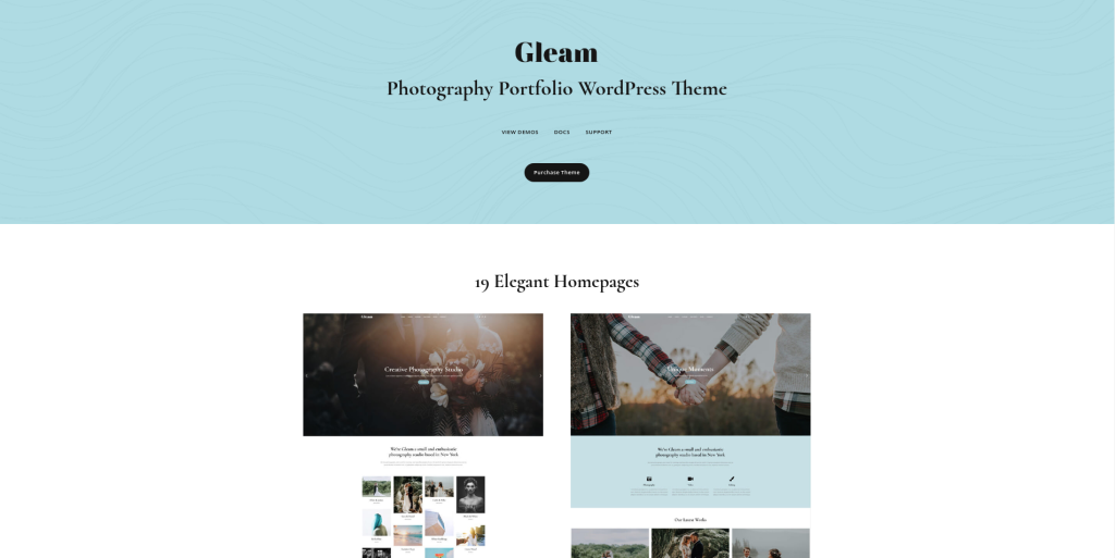 Tema de WordPress para galería de fotos Gelam