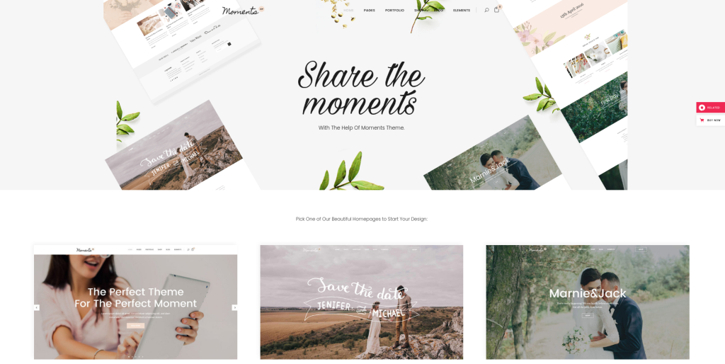 Moments フォト ギャラリー WordPress テーマ