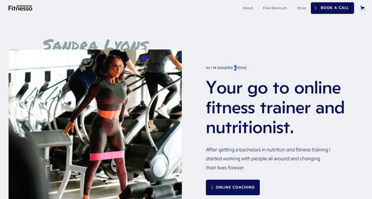 Fitnesso - Template Webflow Terbaik