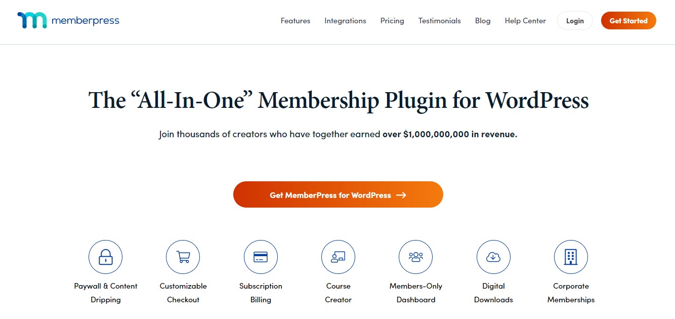 MemberPress WordPress البرنامج المساعد لجدار الدفع