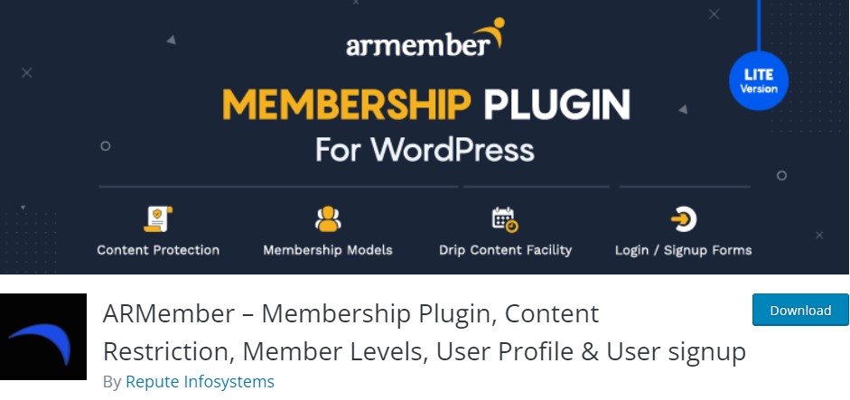 ARMember WordPress البرنامج المساعد لجدار الدفع