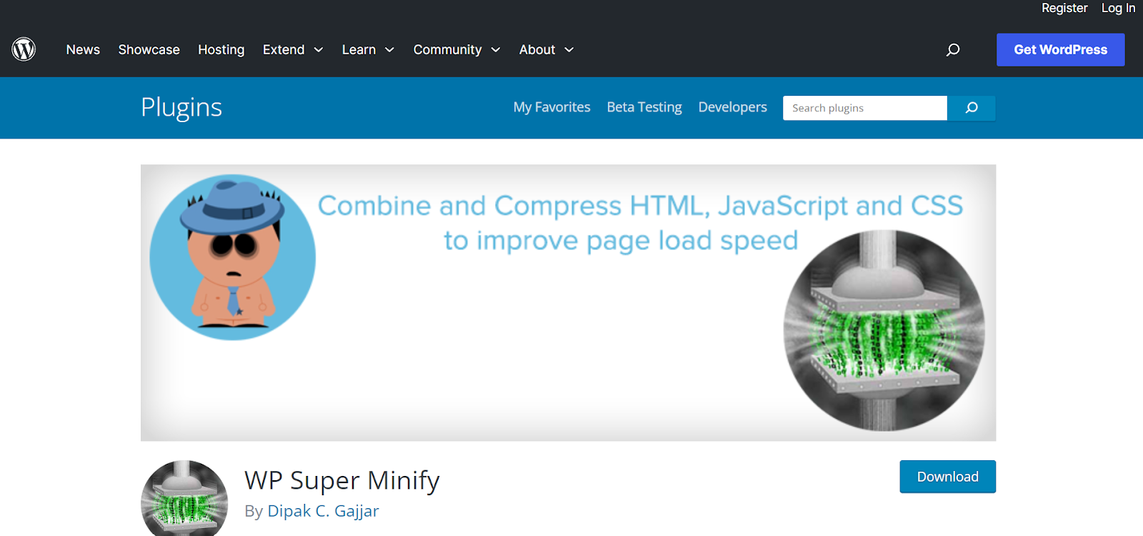 WP Super Minify Plugin-Bild