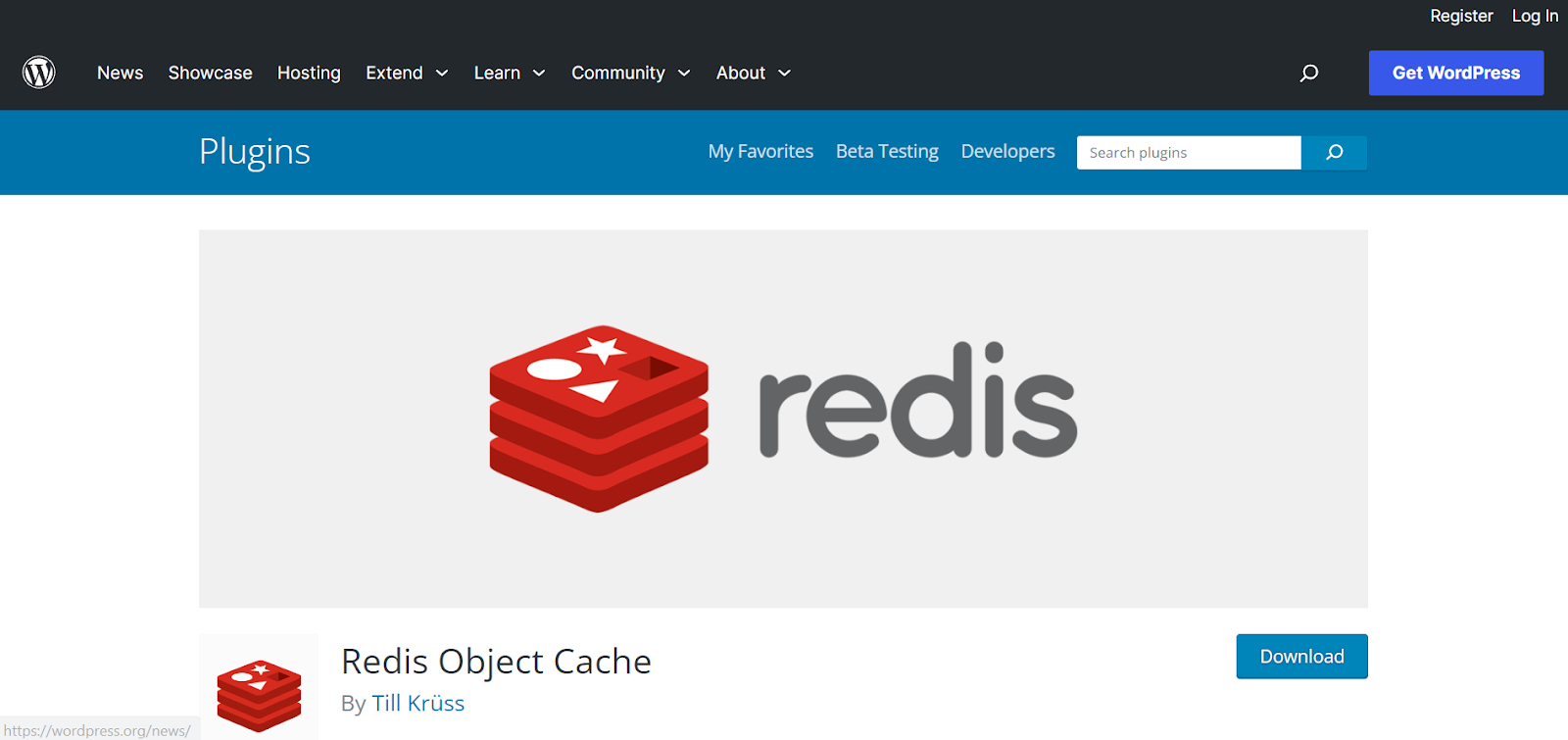 Redis オブジェクト キャッシュ プラグイン イメージ