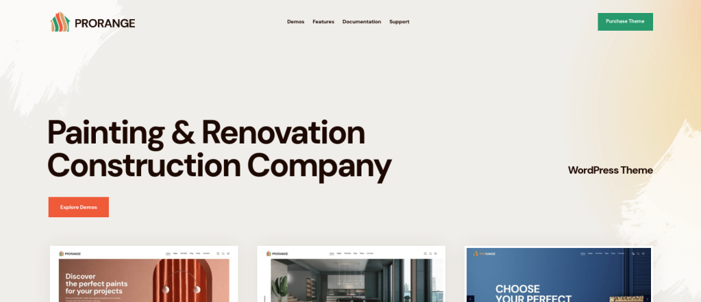 Thème WordPress Prorange