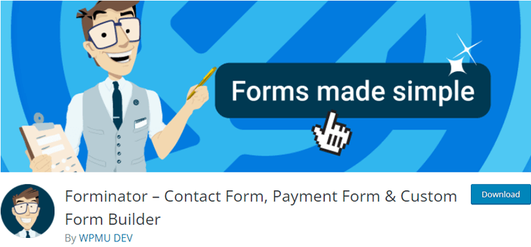 Forminator- Plugin pembuat formulir WordPress