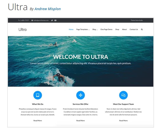 Ultra tema resmi