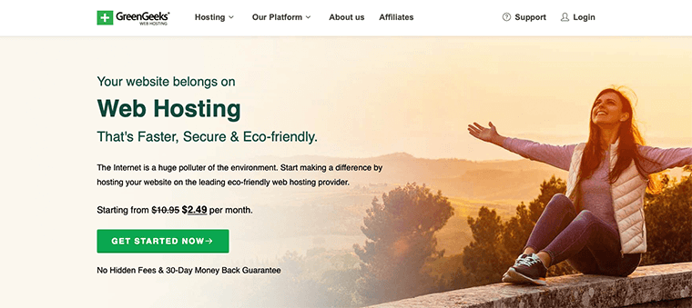 Layanan Hosting WordPress GreenGeeks