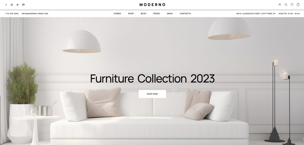 Moderno 家具 WordPress テーマ