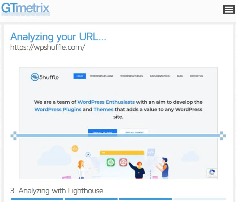 GTmetrix - Testează-ți performanța site-ului web