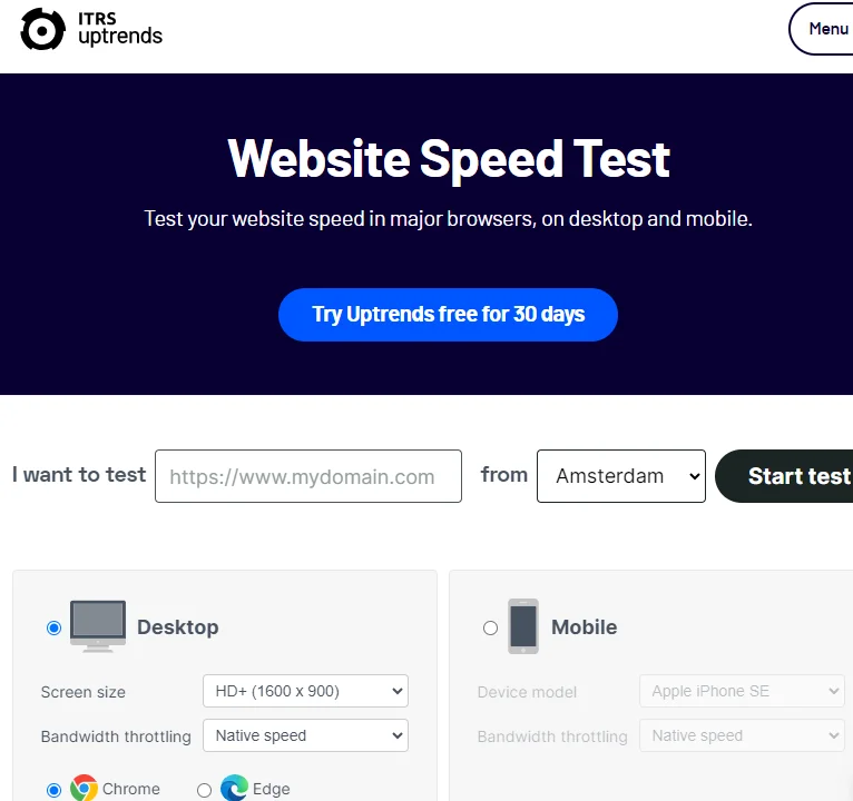 Tendenze rialziste: per verificare la velocità e le prestazioni del tuo sito web