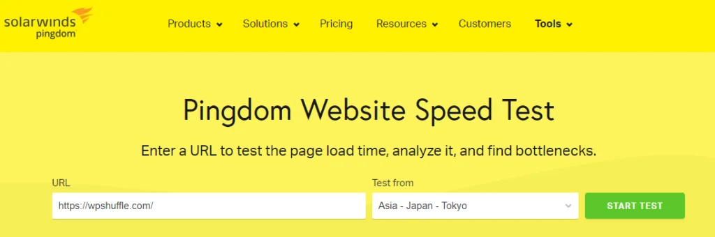 Pingdom-testez les performances de votre site Web