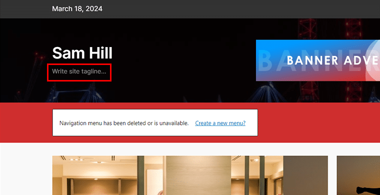 Site Etiket Satırı Yaz Seçeneğine tıklayın