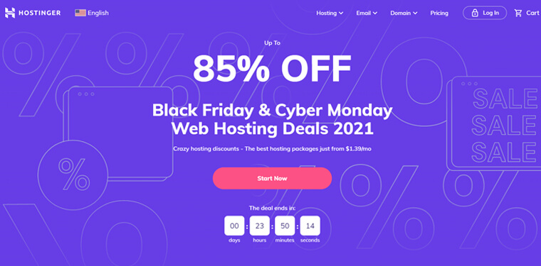 Hostinger Web Hosting Penawaran Black Friday 2021