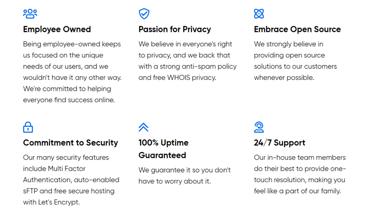 Funzionalità di sicurezza di DreamHost