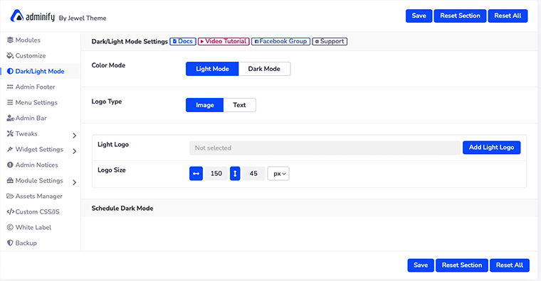 WP Kelola Mode Gelap