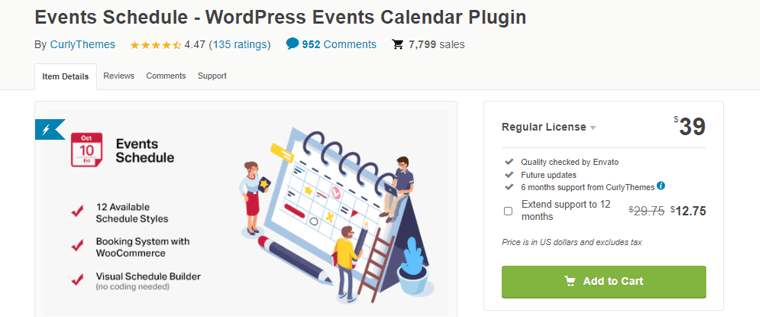 Evenimente Schedule-WordPress evenimente plugin-uri