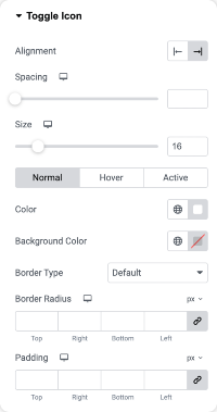 attiva/disattiva la personalizzazione delle icone