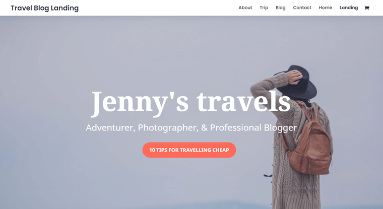 Divi Travel Blog Tema WordPress