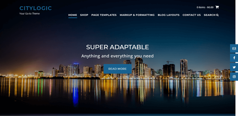 Tema WordPress gratuită CityLogic