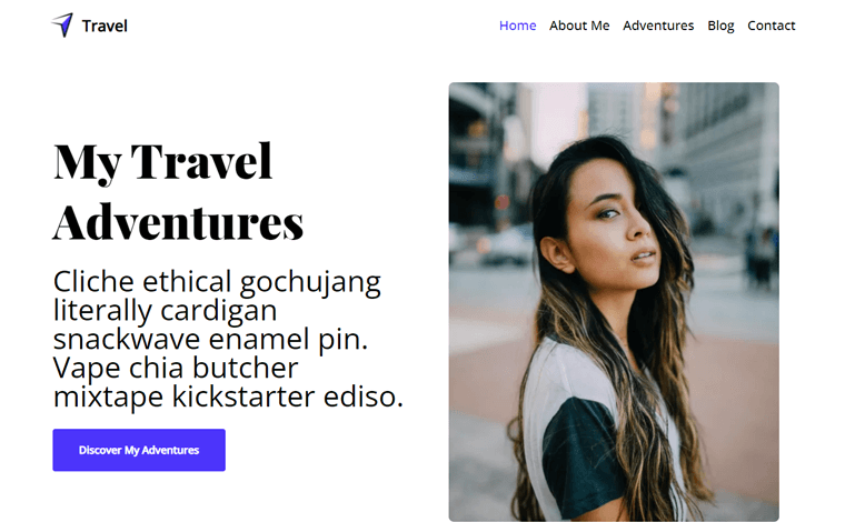 Neve Free Travel Blog Tema