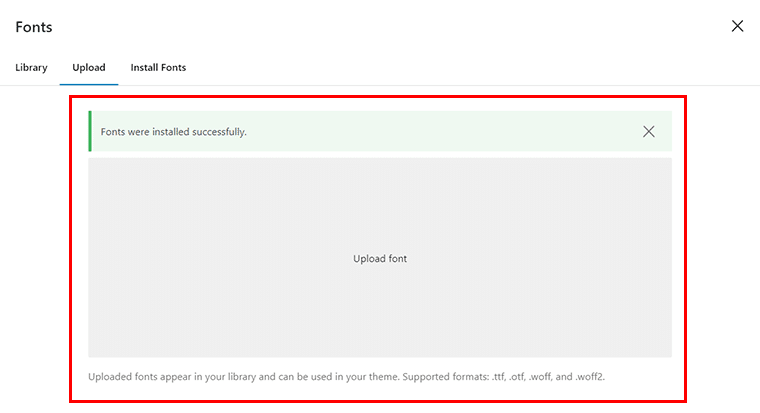 Yazı Tipinizi Desteklenen Formatta Yükleyin