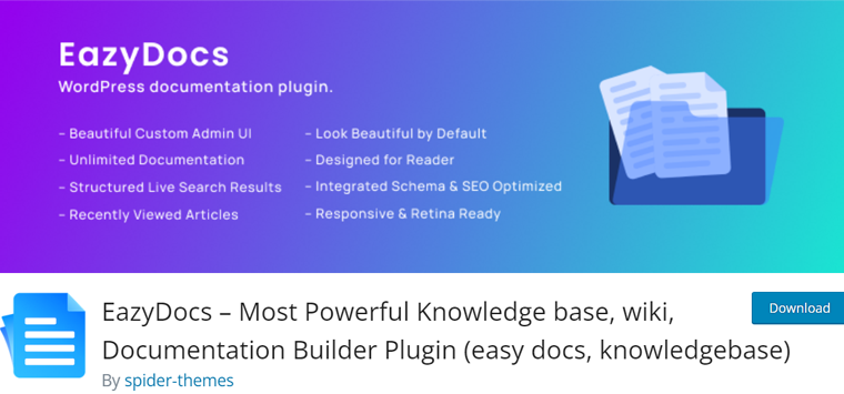 Plug-in WordPress EazyDocs