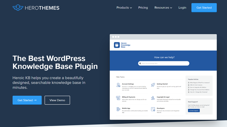 ปลั๊กอิน WordPress ฐานความรู้ Heroic