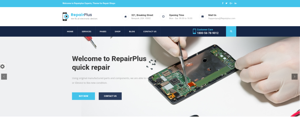 Tema Repair Plus WP