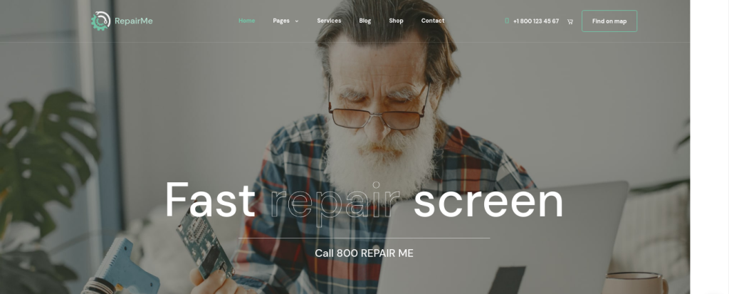 RepairMe en iyi iPhone Onarım WordPress temaları