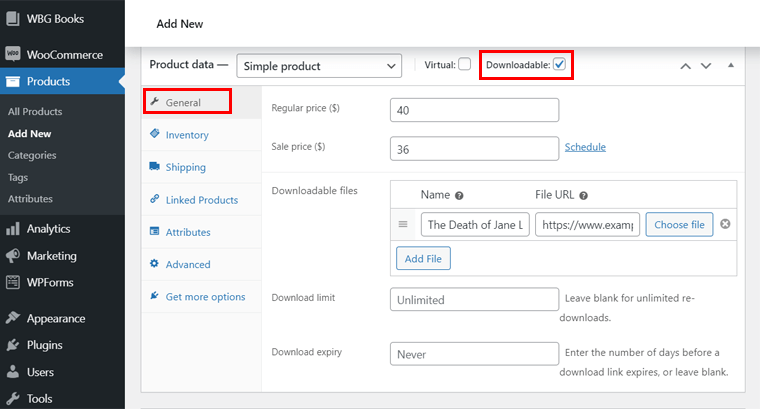 Mengunggah File yang Dapat Diunduh di WooCommerce