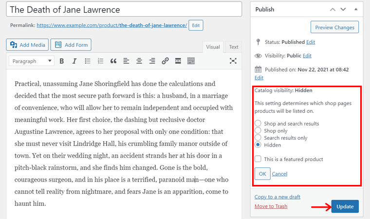 Menyembunyikan Halaman Toko dan Keranjang WooCommerce