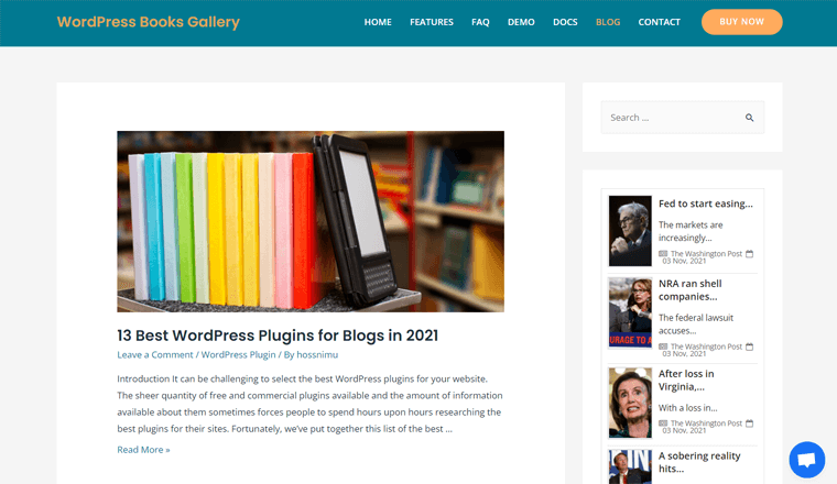 Blog di Situs Web Perpustakaan Buku