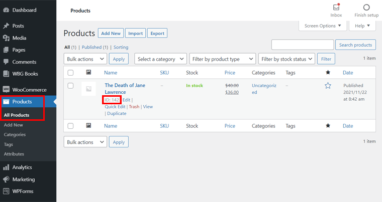 Melihat ID Produk WooCommerce