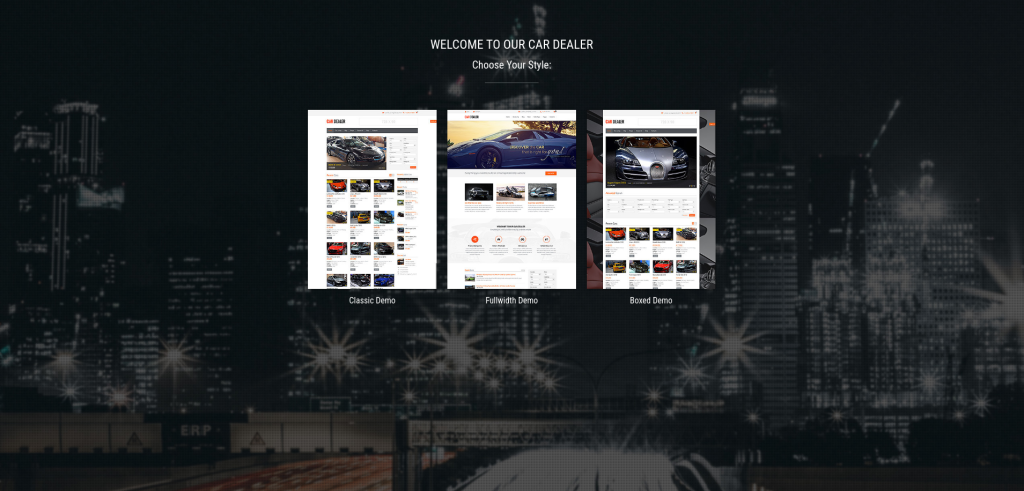 Tema WordPress Dealer Mobil