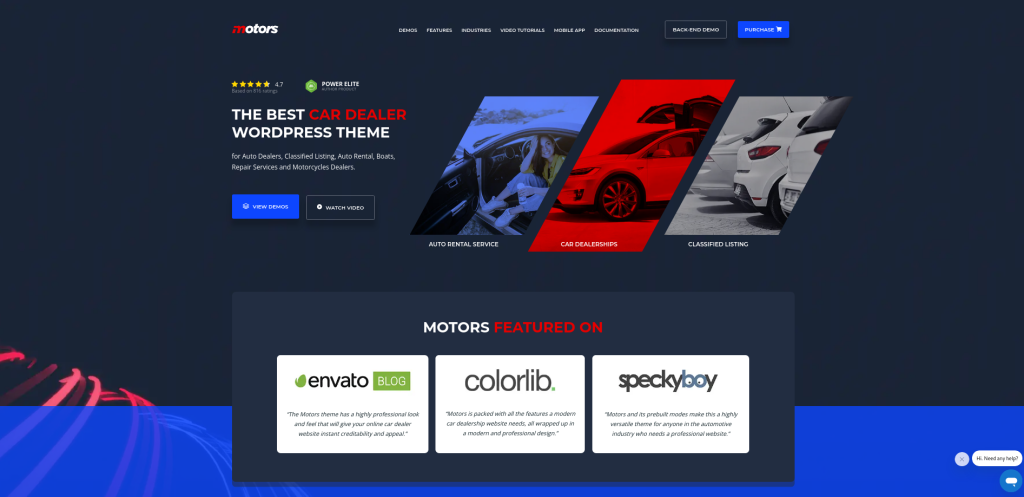汽车 WordPress 汽车经销商主题