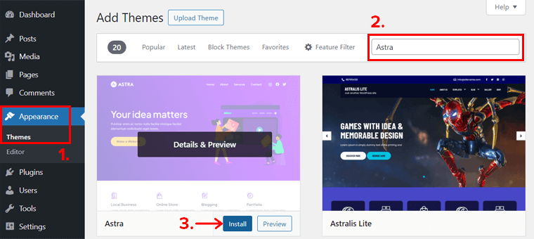 在 DreamHost 上安装 WordPress 主题